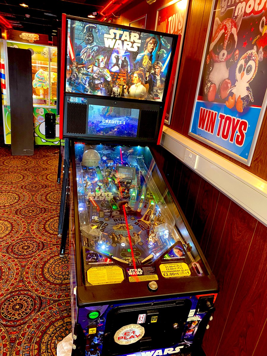 spadgy_OTA's tweet image. After a five-year absence, pinball tables are back at the local arcades! Star Wars and Ghost Busters (still being set up) spotted so far.

Hoping their other Hastings locations are getting some in. Pinball a walk from my front door = everything will be OK.