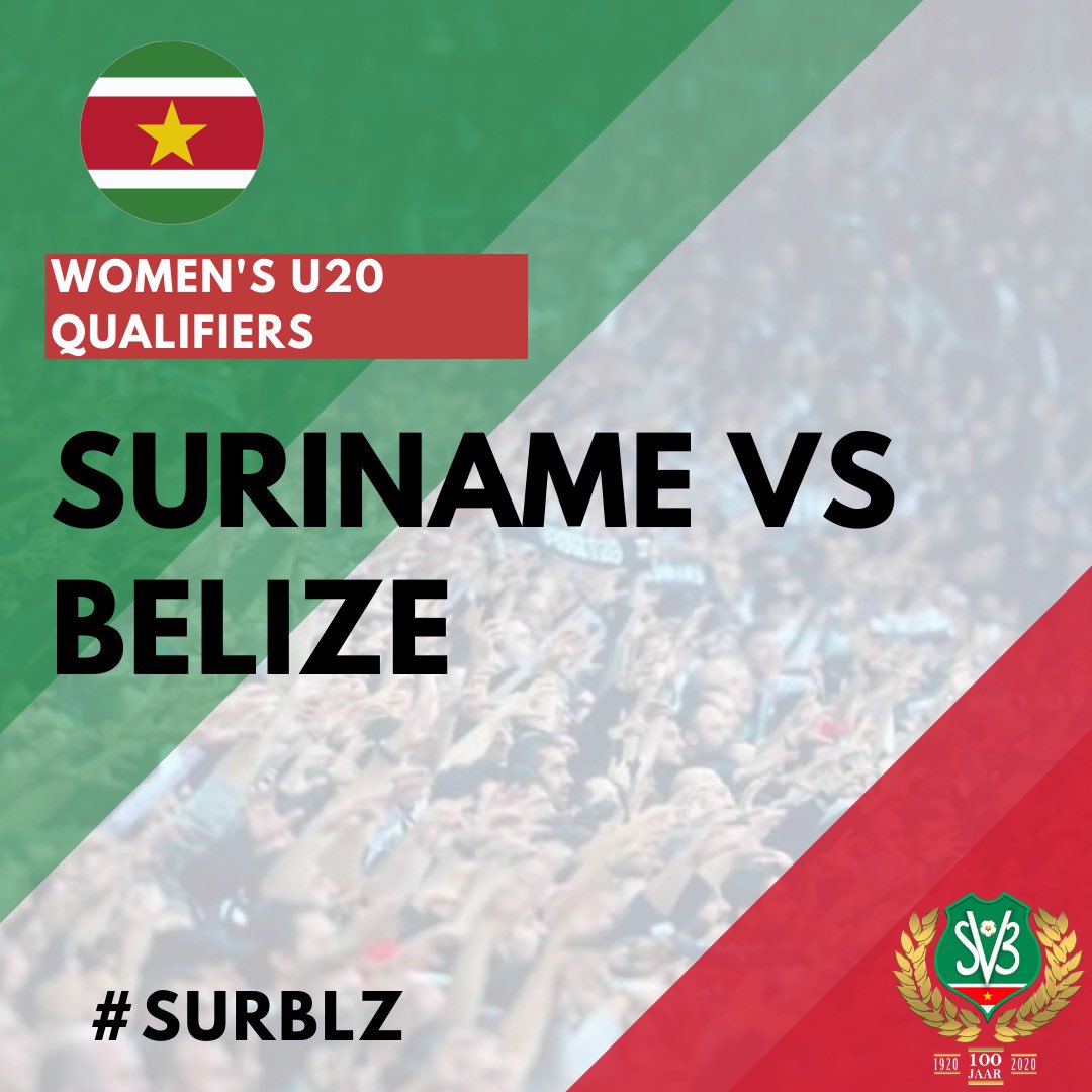 OfficialSVB1920's tweet photo. 💥We Battle Again Tonight💥
🏟 FKK Stadium, Curaçao
🕰 6:30 PM (🇸🇷Time)
#SURBLZ #NatioLadies #WU20 #BribiNaKrakti #WiSaWini https://t.co/gSrqsw9s3b