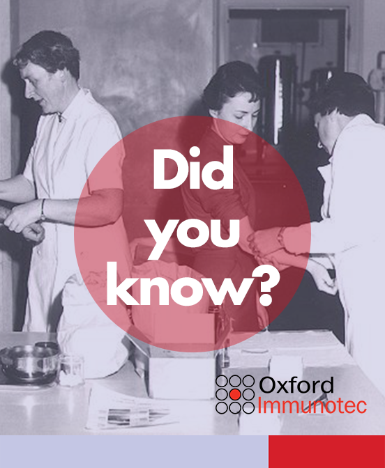 OXFDImmunotec's tweet photo. Did you know that the tuberculin skin test was developed 114 years ago? But in the early 2000's, #IGRAs were introduced to the market allowing physicians to test for #tuberculosis in just one visit using whole blood. Learn more at: https://t.co/N0AgQlNfum

#tst #ppd #tb #ltbi https://t.co/66M9bhLm6U