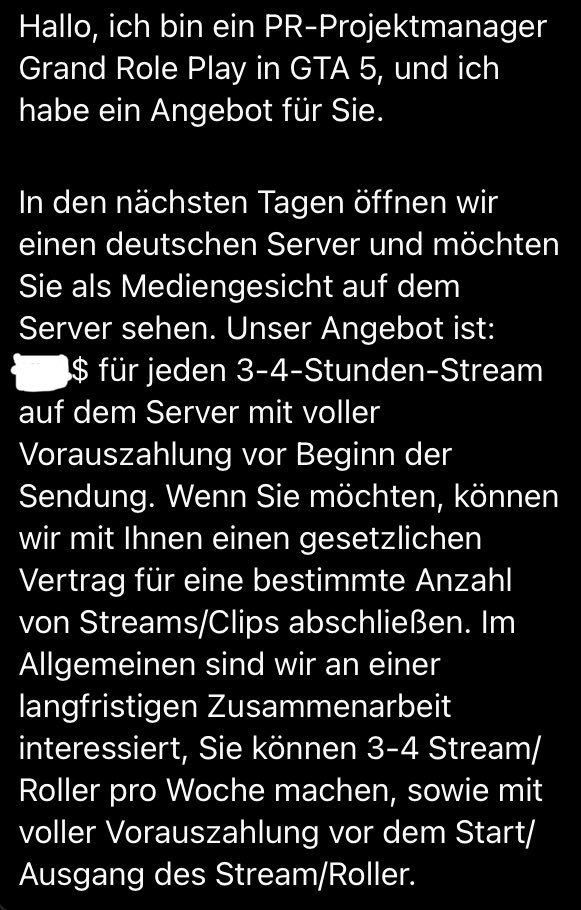 Chriddel_'s tweet photo. Warum finden plötzlich viele RP Streamer Grand Role Play so soll? 
Ich sag’s euch... Sie finden es gar nicht so toll, sie finden allerdings das Geld toll!
Lasst euch nichts vormachen, wenn dort von Leidenschaft am RP gesprochen wird. Damit hat es nicht mehr viel zu tun.
Schade! https://t.co/ACXjvmCDIK