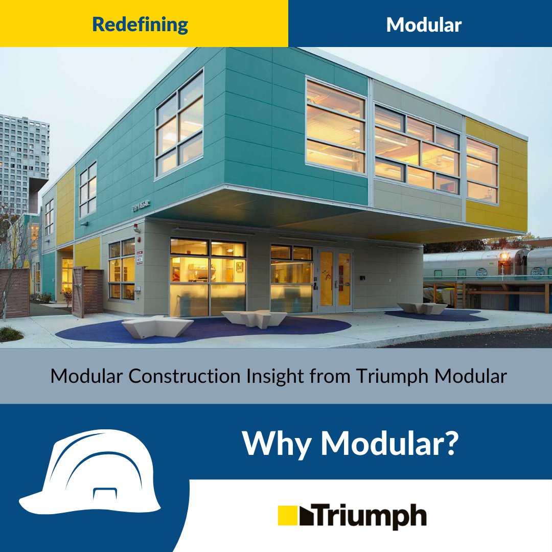 triumphmodular's tweet image. Going the modular route gives you the opportunity to begin operations sooner thanks to a quicker speed to occupancy. This means less revenue lost from downtime caused by construction. #gomodular #modularconstruction #rethinkmodular hubs.ly/H0X8_-B0