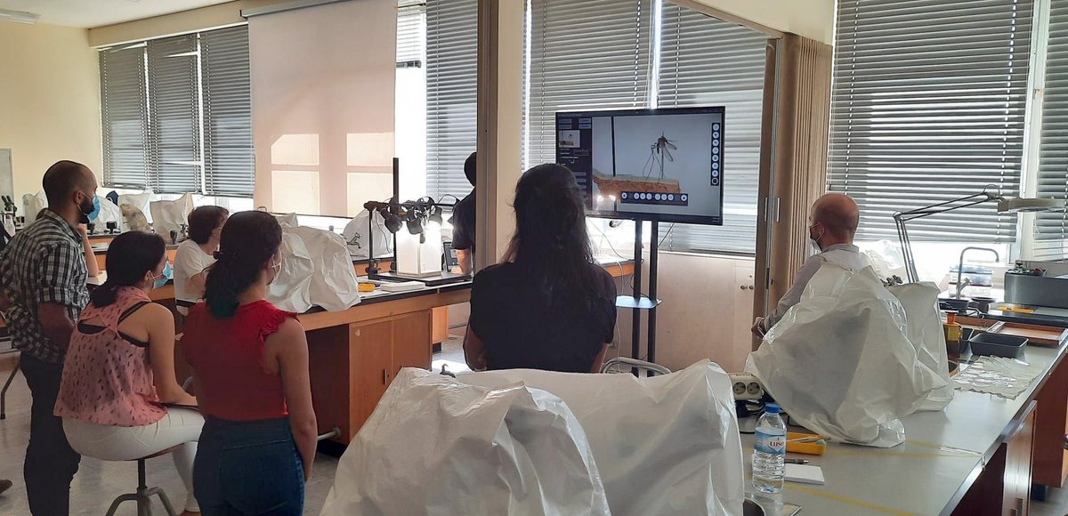 mosquito_web's tweet photo. Decorreu na semana passada o curso “Coleções de insectos e entomologia médica e forense”, no Instituto de Higiene e Medicina Tropical. onde tivemos um conjunto muito simpático e interessado de participantes. https://t.co/hOsmWNxZIB https://t.co/mWCt01sVGM