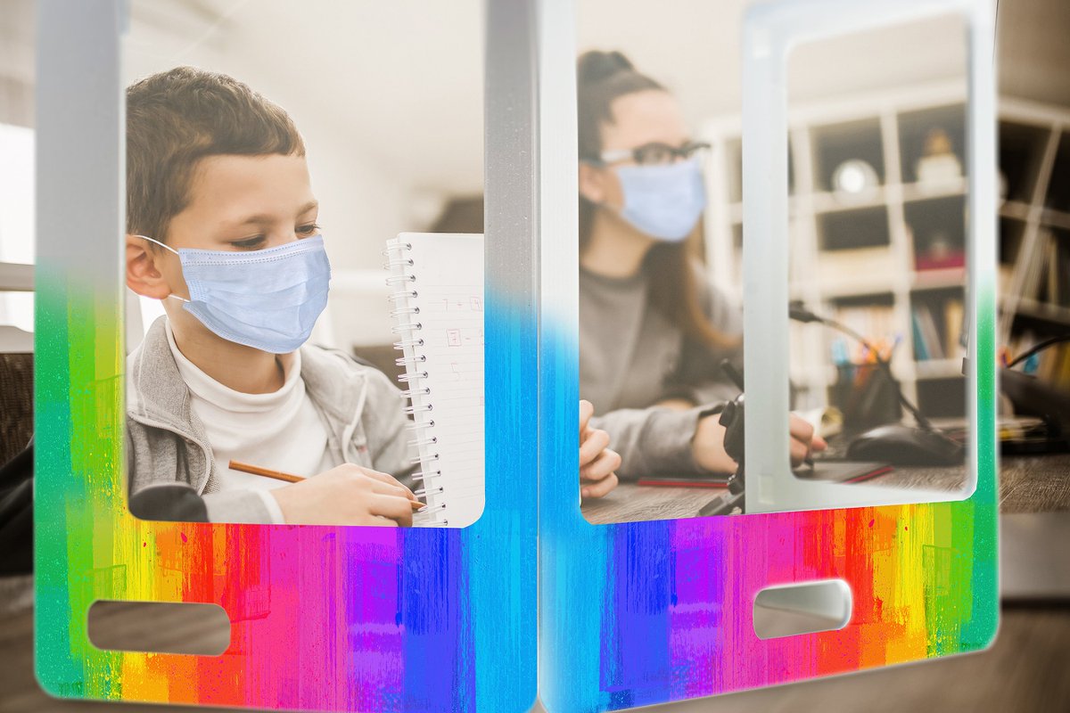 LexJet's tweet image. As COVID-19 continues to cause problems for schools across the country, the ARC Cubemate could be the perfect solution. Click here hubs.ly/H0XlKsd0 to learn more and place an order today!