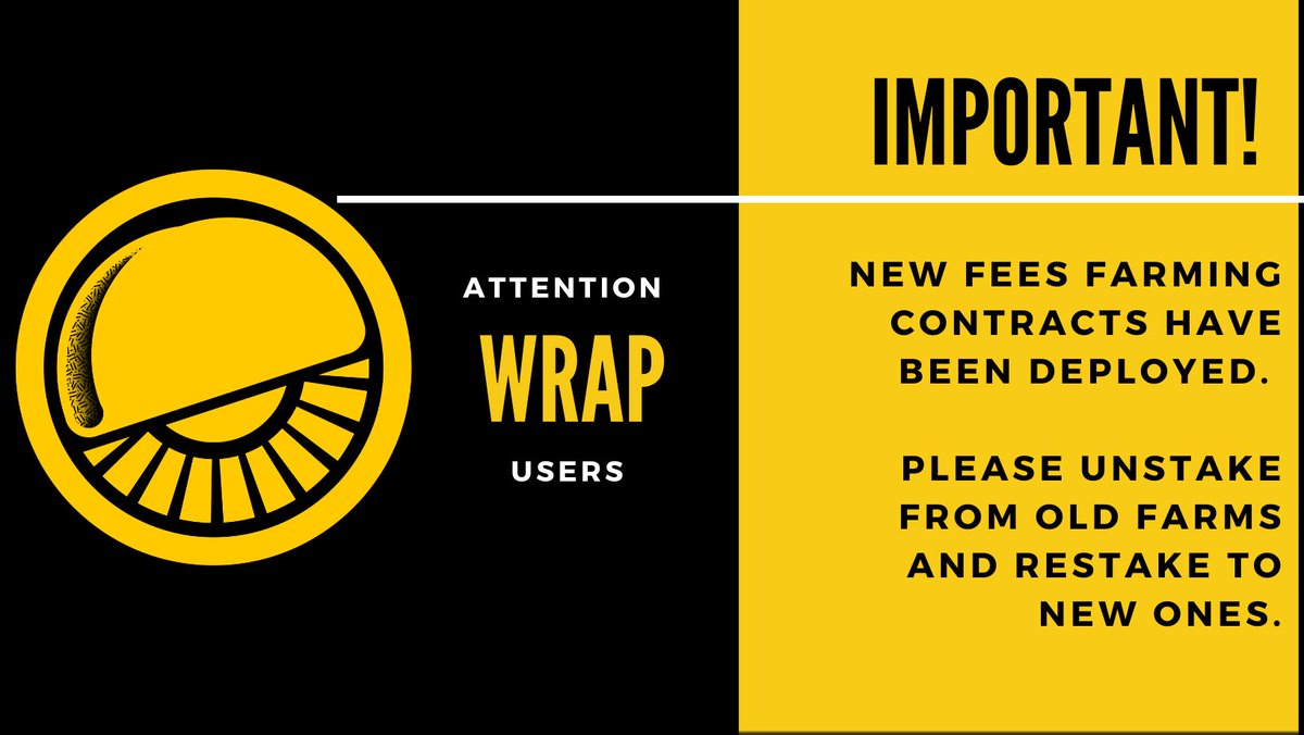 🚨 IMMEDIATE ACTION NEEDED 🚨

$WRAP <a href="/BenderLabs_/">Bender Labs</a> <a href="/TezosCommons/">Tezos Commons</a>