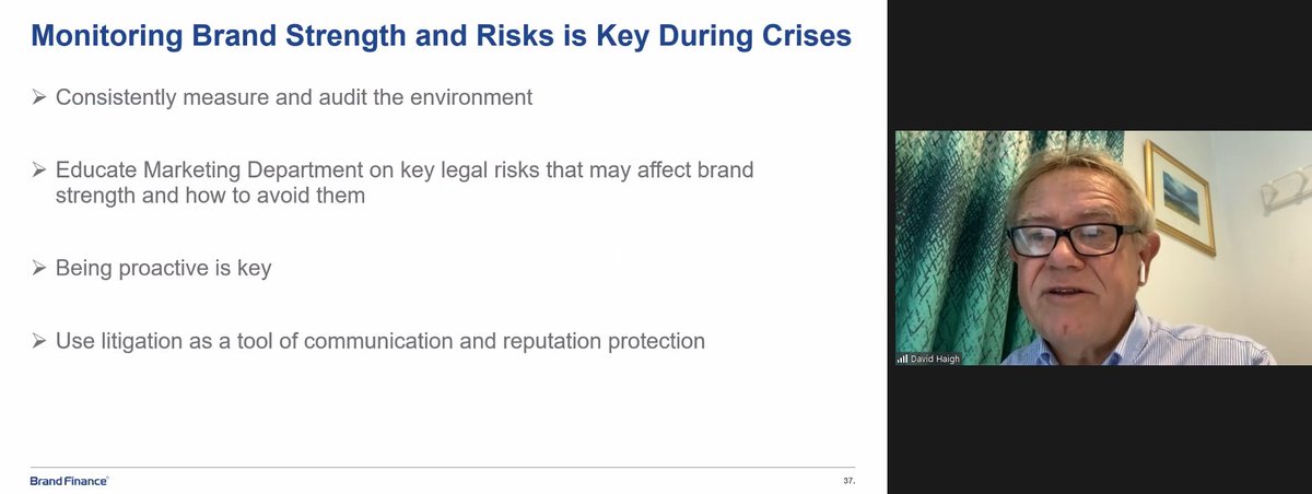 “During a crisis such as #COVID19, legal risks increase and your role in building and protecting reputation becomes more prominent.” @davidhaighbrand explores why it’s important to measure, protect & leverage brand strength at the Meissner Bolte #webinar.