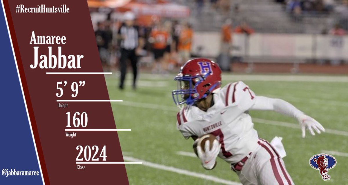 🚨SOPHOMORE SPOTLIGHT🚨

✴️ Amaree Jabbar
💻 <a href="/JabbarAmaree/">Amaree Jabbar</a> 
🐰 TOO QUICK
🎥 hudl.com/v/2FqDS8

#GBR 🔴 #RECRUITHSV 🐾