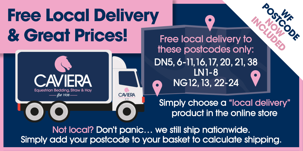 🔥 NOW OFFERING FREE DELIVERY AND GREAT PRICES TO ALL WF POSTCODES! 🔥
Premium rape straw &amp; miscanthus grass horse bedding, dust extracted and super absorbent!  
Not local? Don’t panic we still ship nationwide, simply choose nationwide delivery products.
cavierabedding.co.uk