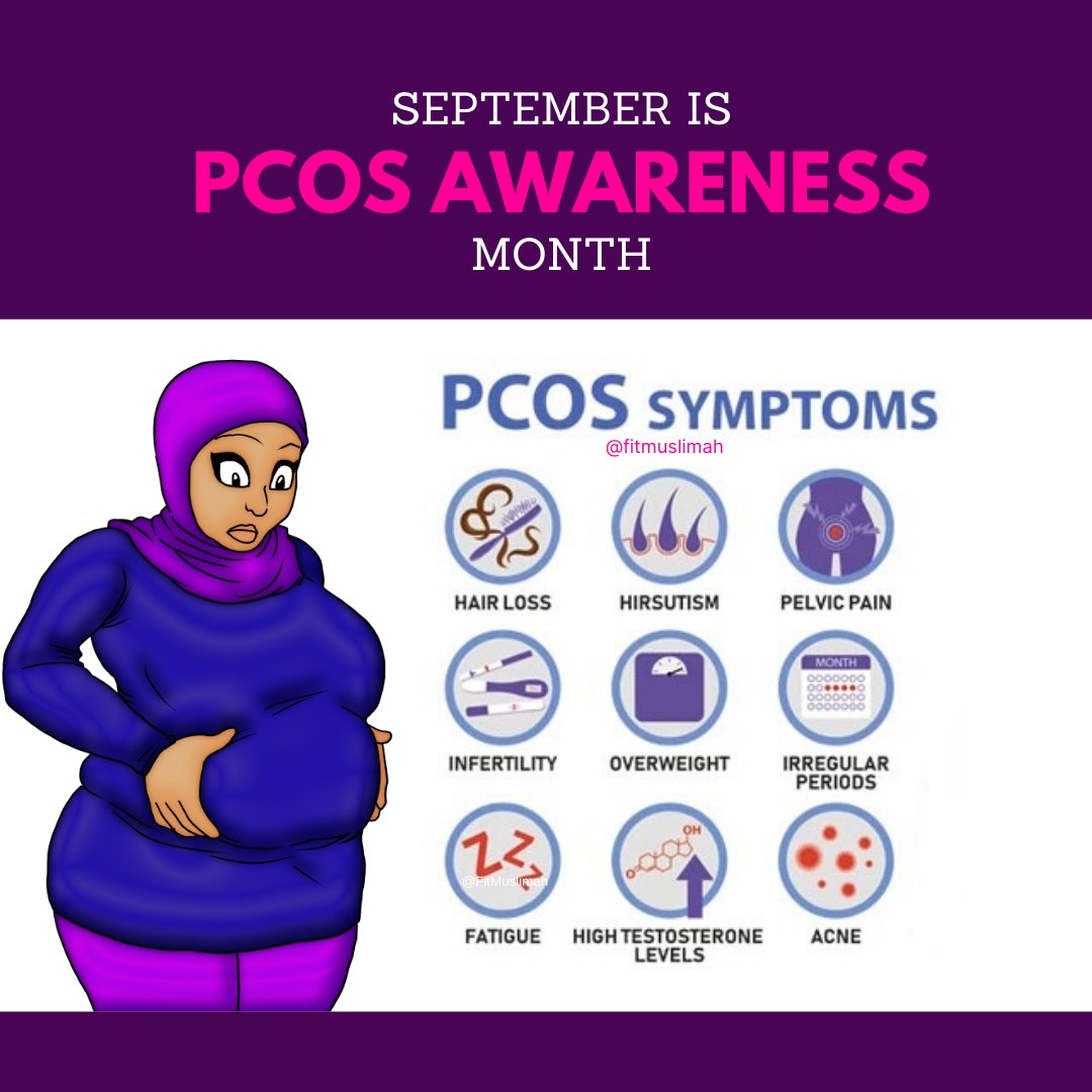 FitMuslimah's tweet image. SEPTEMBER IS PCOS AWARENESS MONTH.
Read more: buff.ly/3AdV29a

#educationalpost #informationalpost #healthyPCOS #pcos #pcosweightloss #pcosdiet #pcosweightlossjourney #pcosawareness #pcoslife #pcossupport