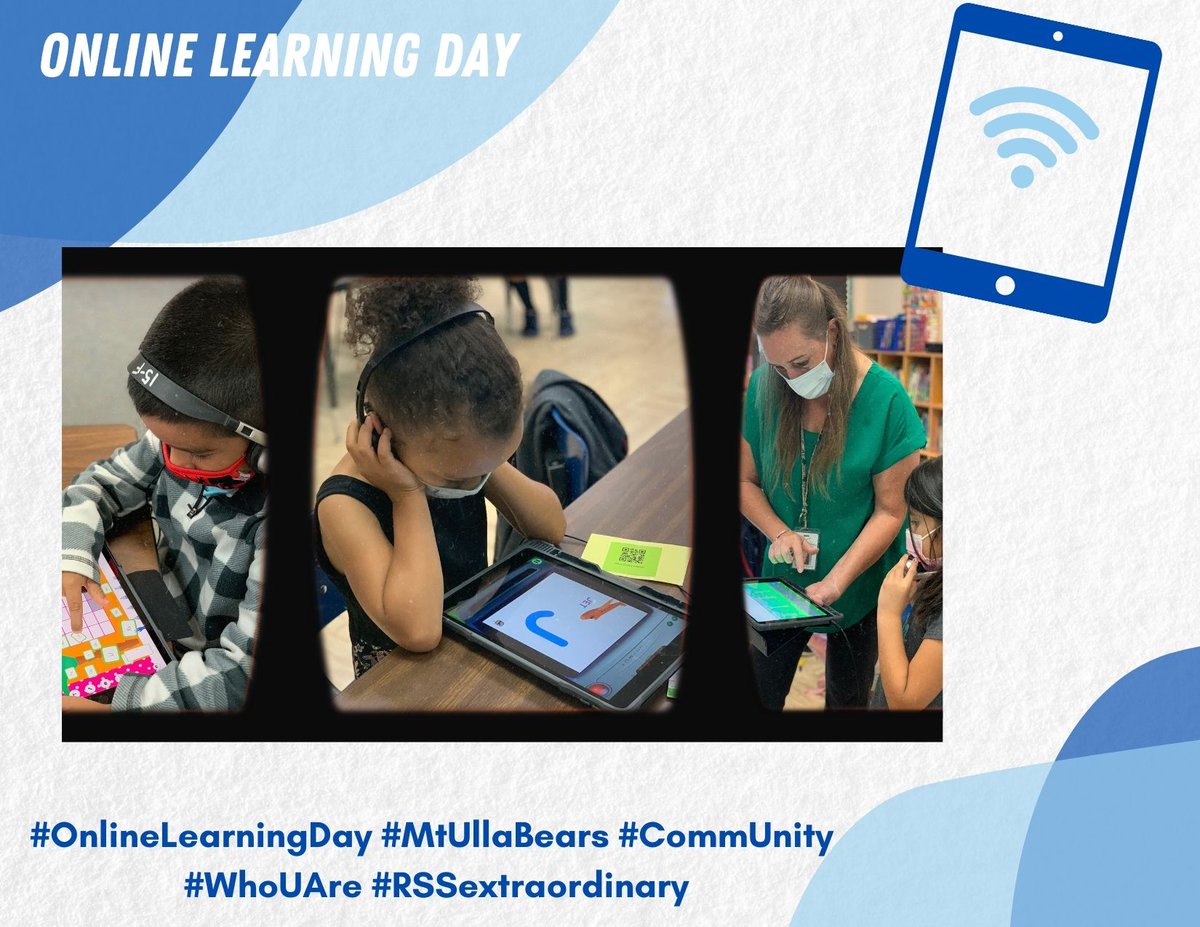 What's an advantage of online learning?
Online learning offers teachers an efficient way to deliver lessons to students. <a href="/MtUllaES/">Mt. Ulla Elementary School</a> 

#OnlineLearningDay #CommUnity #WhoUAre #MtUllaBears #RSSextraordinary