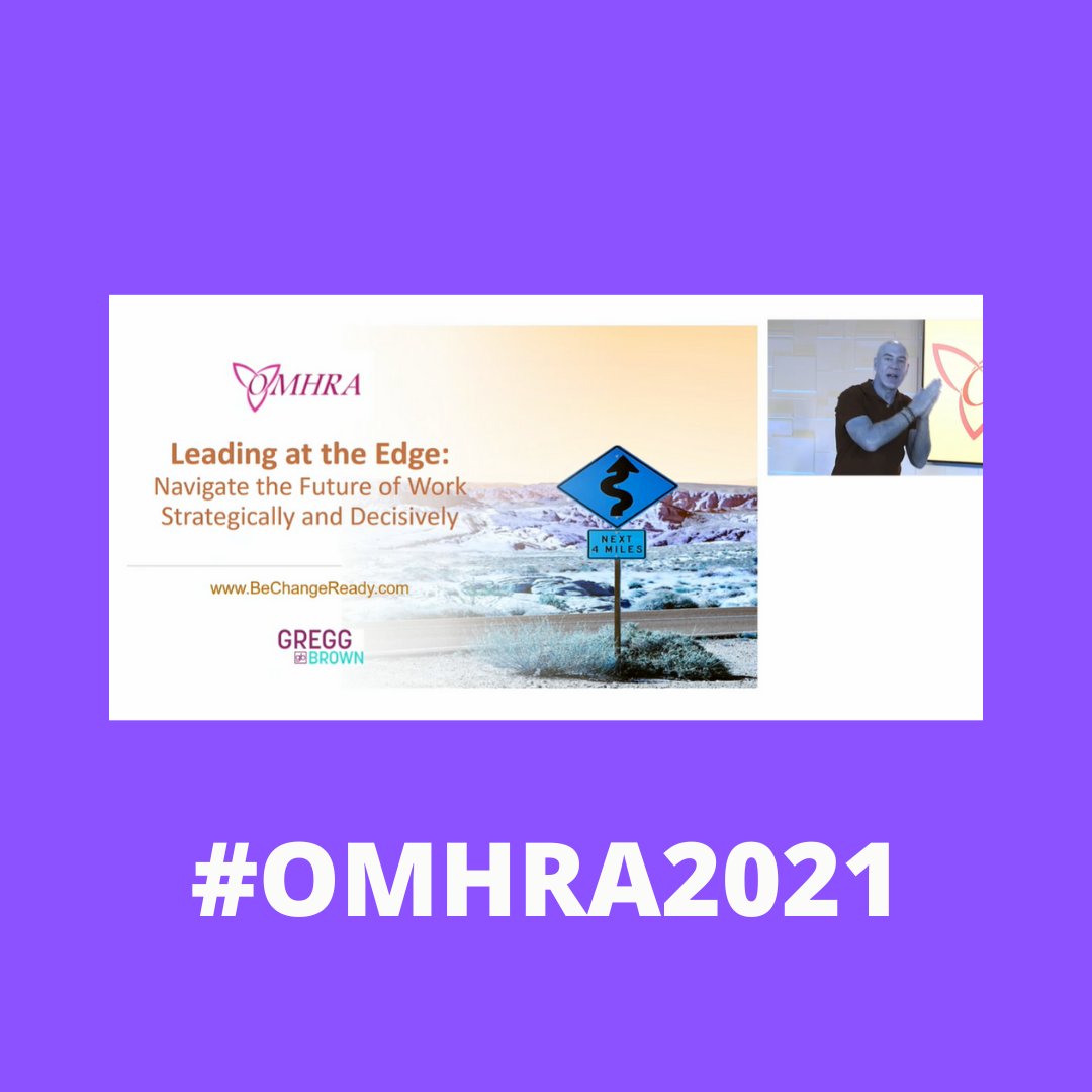OMHRAtweets's tweet photo. Thank you for that great presentation, Gregg Brown! Your keynote address was the perfect kick off to #OMHRA2021. So much to think about! So much to apply to our work as #Municipal #HumanResourceProfessionals.

#ProfessionalDevelopment #Associations https://t.co/7Agy3VhY91