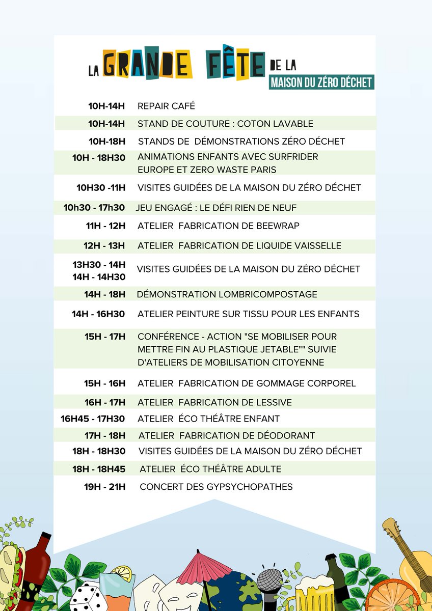 La Maison du Zéro Déchet (@maison_zd) on Twitter photo Comment ça vous ne venez pas samedi à la Grande Fête de la <a href="/Maison_ZD/">La Maison du Zéro Déchet</a> ? Vous n'avez pas encore vu le programme, c'est pour ça ! 👇 lamaisonduzerodechet.org/evenements/la-… Comment ça vous ne venez pas samedi à la Grande Fête de la <a href="/Maison_ZD/">La Maison du Zéro Déchet</a> ? Vous n'avez pas encore vu le programme, c'est pour ça ! 👇 lamaisonduzerodechet.org/evenements/la-…