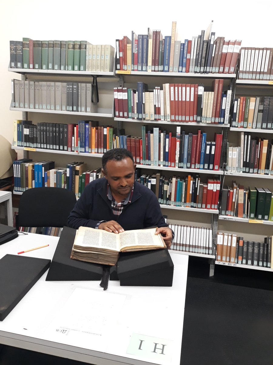 Research visit to manuscripts of Ethiopian royal chronicles, preserved in the Stadt-universitätsbibliothek in Frankfurt, collected by the German naturalist and traveller, Eduard Rüppell, who visited Ethiopia between 1831–1833.