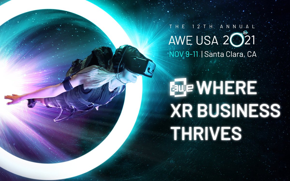 ARealityEvent's tweet photo. The AGENDA is LIVE!
Many exciting experiences are awaiting everyone in the XR Community! Connect, learn and grow at #AWE2021 taking place in person, between November 9-11, in Santa Clara, California! 😎

Check out the agenda 👉 https://t.co/YNUgV671iI https://t.co/owQJ7bvLG5
