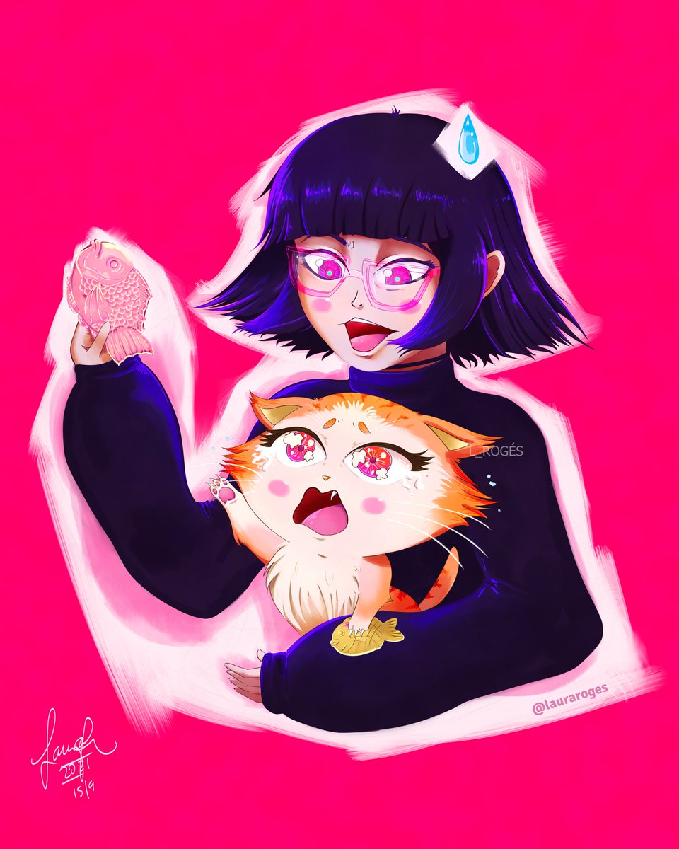 l_roges's tweet photo. 🙎♀️ _Wait Potato that's not yours! _.
🐱 _Nyaaaa!!! _.
Finally, here is my entry for #drawlisainyourstyle challenge from @Kuvshinov_Ilya
I hope you like it 💖.
#dtiys
#drawing
#ファンアート
#鯛焼き
#イラスト https://t.co/Oe3Ah7RA2J