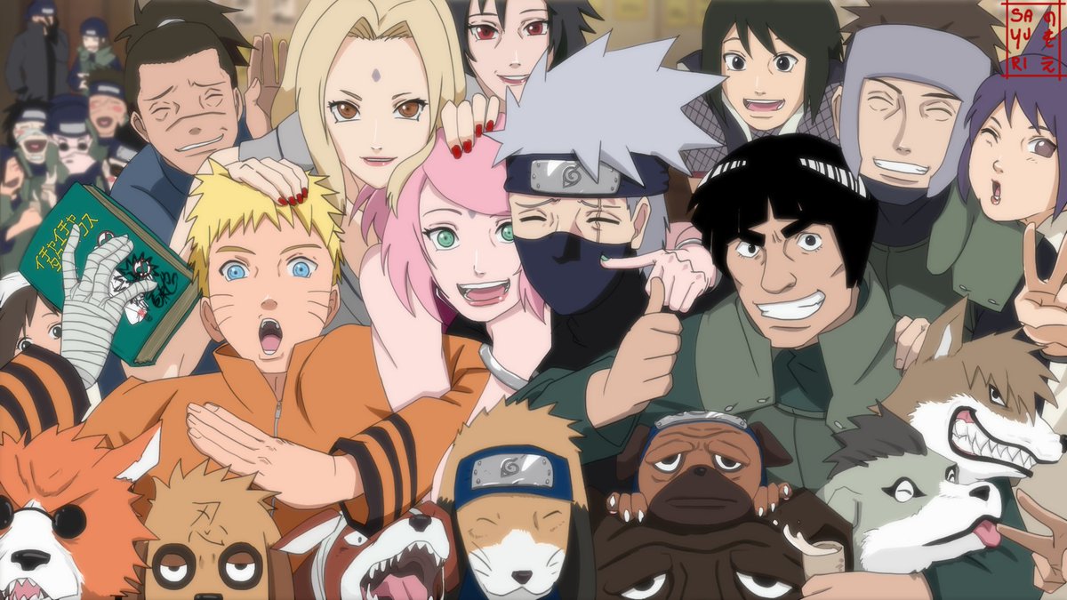 tsunade, shizune, umino iruka, ebisu, and shiranui genma (naruto and 1  more) drawn by nicopipokemon