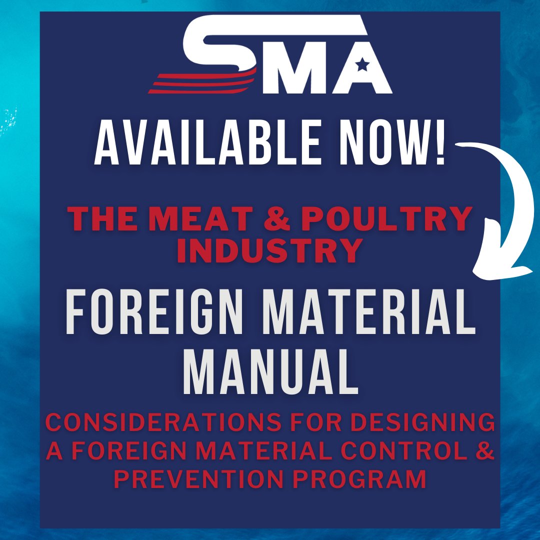 SWMeatAssn's tweet image. “We are excited about the release of this much-anticipated tool. It will be a valuable reference for establishments of all sizes as they continue their efforts in reducing the incidence of foreign materials in their products.”-Joe Harris, SMA President/CEO
bit.ly/398d8gv