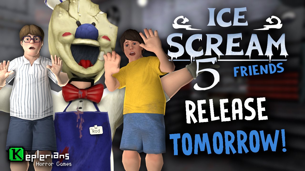 Keplerians on X: WHO'S READY? 🥶🥶🥶 Get ready because tomorrow  #IceScream6 RELEASES! 😱 You will discover new areas of the factory 🏭 run  away from new minirods and the cook Mati 👩‍🍳