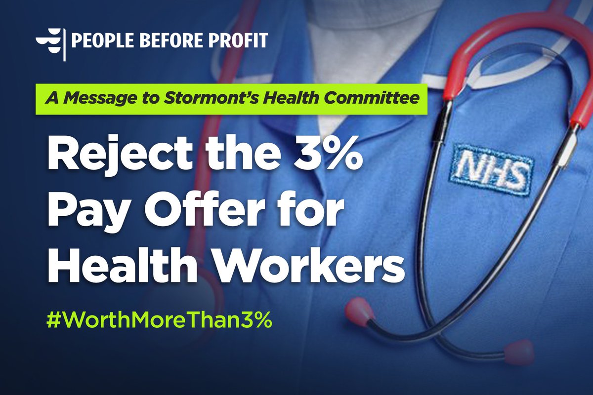 GerryCarrollPBP's tweet photo. I am urging everyone to call on the Stormont Health Committee to vote for my proposal tomorrow to oppose the measly 3% pay offer for our health heroes, and to demand the real pay rise that all trade unions are united in demanding.
#reject3% https://t.co/ts5Sy7tS85