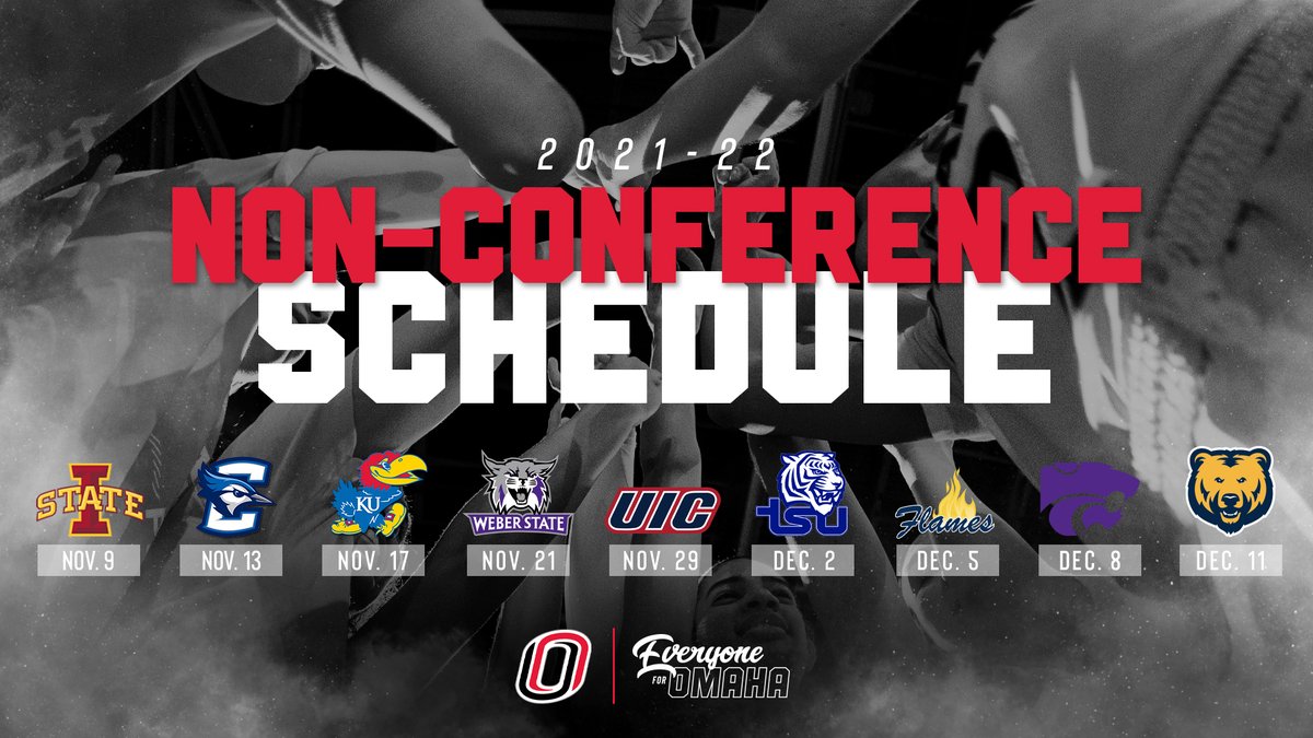 🏀𝗡𝗢𝗡-𝗖𝗢𝗡𝗙𝗘𝗥𝗘𝗡𝗖𝗘 𝗔𝗖𝗧𝗜𝗢𝗡🏀

The Mavericks will play in five different states and see nine different opponents from six conferences!

📰bit.ly/3Cg1Pj2

#EveryoneForOmaha | #OmahaWBB