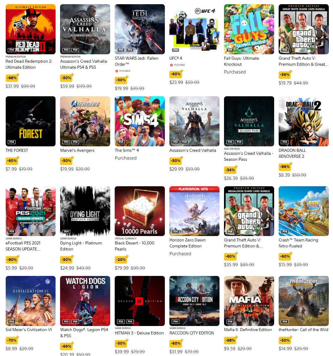 RT @Wario64: Double Discount sale on US PS+ https://t.co/5Y2uyhklrB
Under $20 sale US PSN https://t.co/8s7SHpZC9A https://t.co/BvIjRn7t47