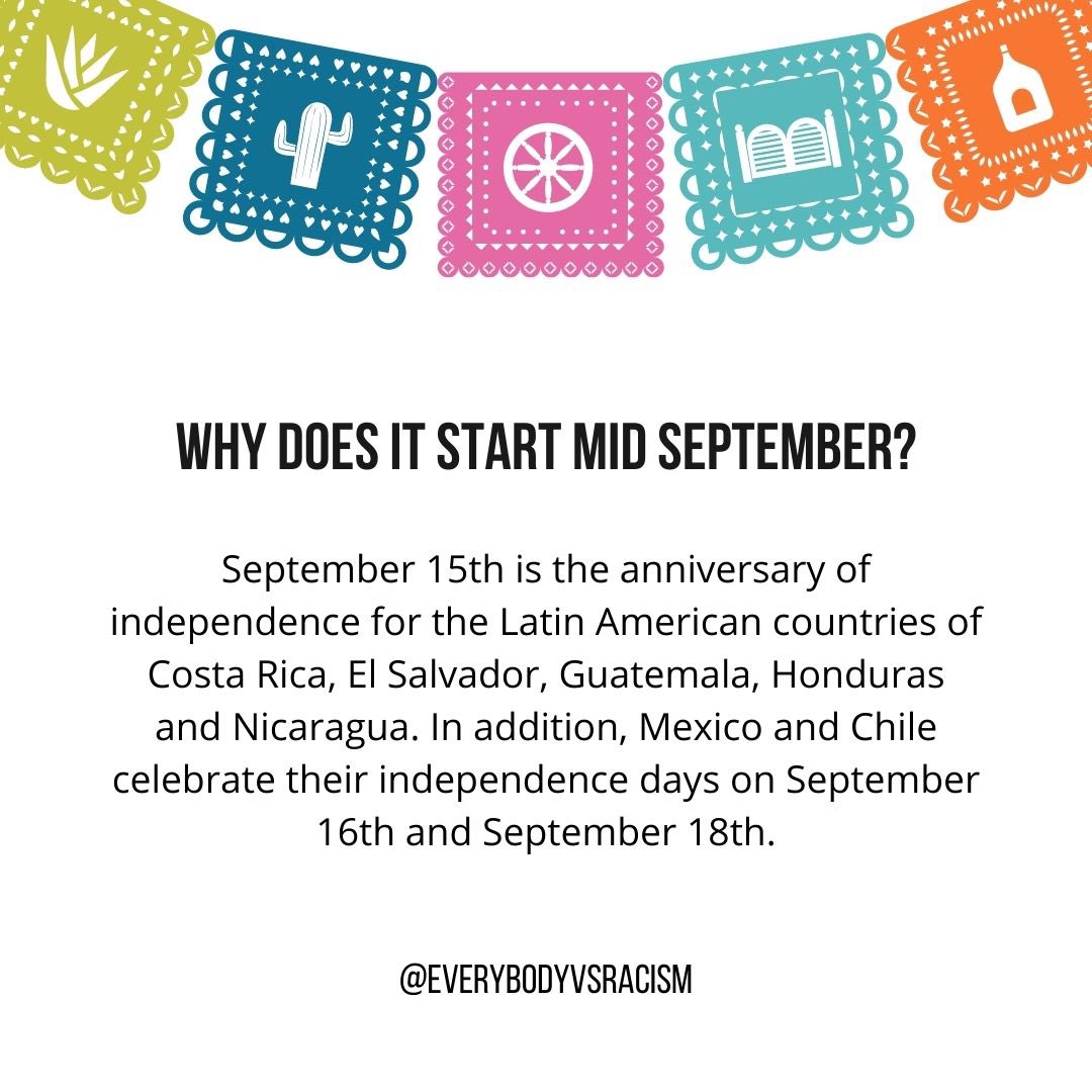 EverybodyvsRac's tweet photo. #HispanicHeritageMonth begins today! https://t.co/8G5Tah5TVB