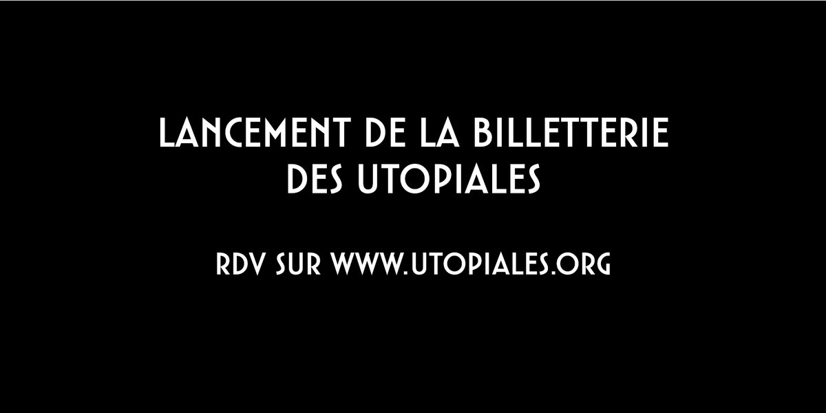 La billetterie des #utopiales2021 est ouverte !! Achetez votre pass jour ou pass 4 jours sur :  utopiales.org/tarifs/