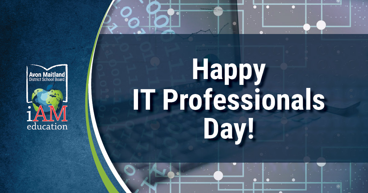 Shout out to our IT team today - even though so much of your work is behind the scenes, we wouldn't be able to do much of our work without you! We appreciate you, <a href="/IT_AMDSB/">IT_AMDSB</a>! #ITProfessionalsDay