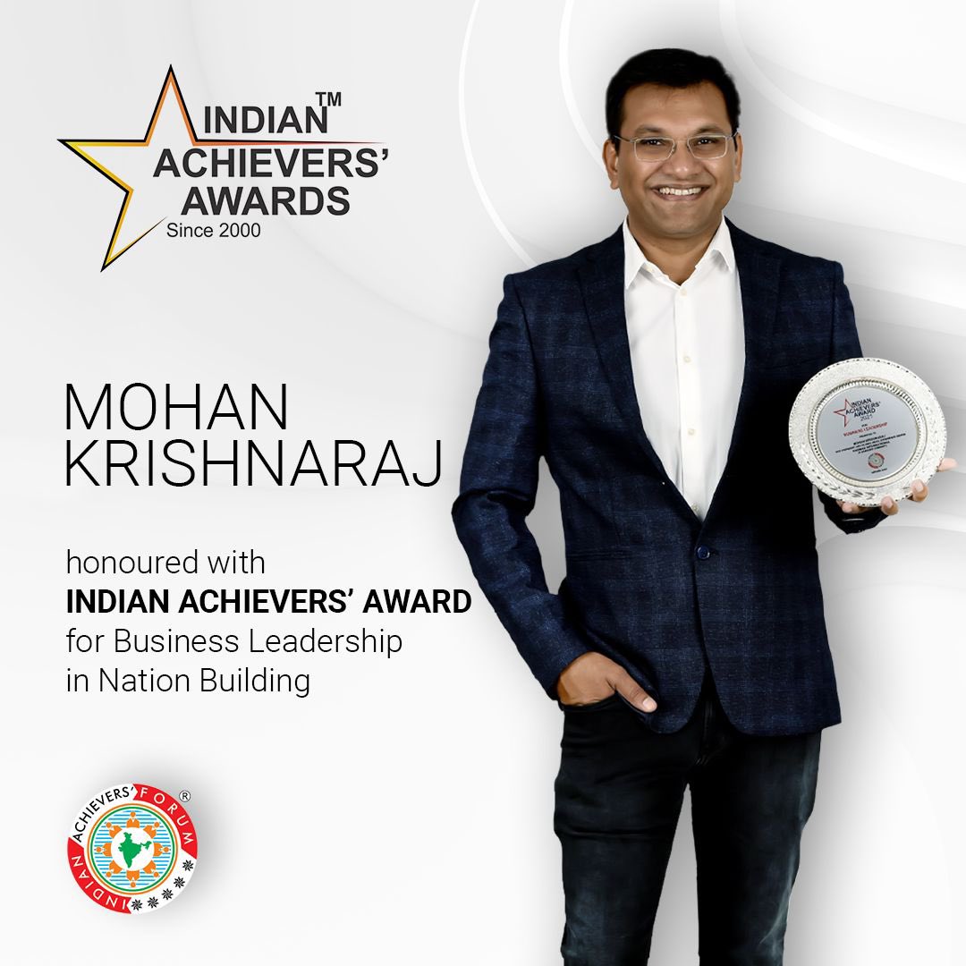 _mohankrish's tweet image. Extremely honoured to win the “Indian Achievers’ Award” for Business Leadership. 
From 5000+ nominations of leaders who are determined, dedicated and committed, it’s a privilege to be recognised and honoured.
Thanks to everyone who made this happen. #IAF