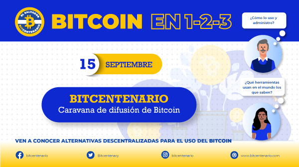 Bitcentenary's tweet photo. Queremos seguir dando a conocer las alternativas descentralizadas para el uso de #Bitcoin por eso hoy estaremos participando en una caravana de difusión de bitcoin💪
#BitCentenario #Bicentenario https://t.co/RWyRIZAQJj