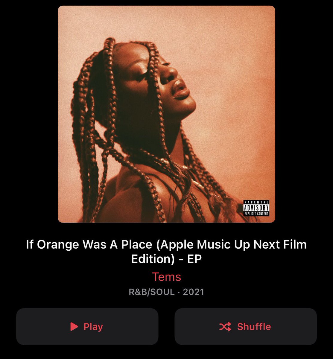 bert_extrovert's tweet photo. When I get home and finally get the chance to listen to the talented @temsbaby new album if Orange was a new place 🤩. Pure Bliss 💕 https://t.co/OB5bStWxVz