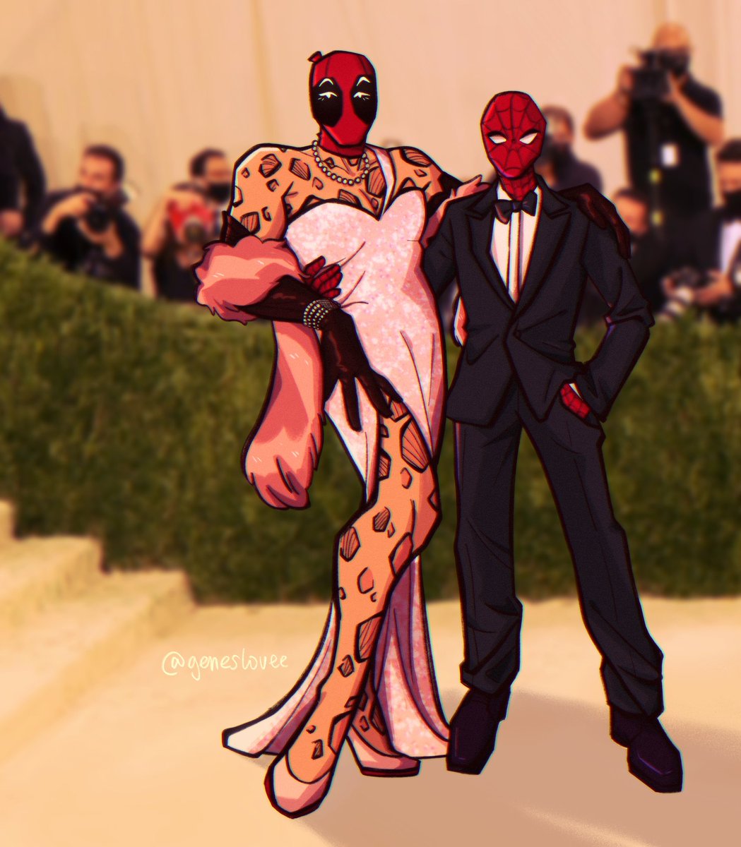 RT @geneslovee: if deadpool and spider-man were invited to #metgala .... https://t.co/r4OCy2x01i