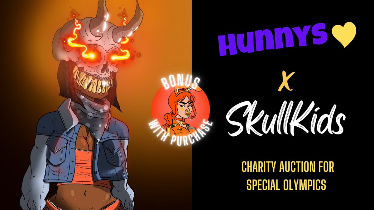 cryptostacys's tweet image. 💀Hunnys x Skullkids Auction Giveaway 💀

⭐️Charity Auction for Special Olympics begins Friday, Sep 17, 1pm CST⭐️

Let's spread the word! Winner gets 1 Hunny!

1⃣ Like, Follow, RT @SkullKidsNFT  &amp;amp; @cryptostacys 
2⃣ Tag 2 friends 👇
3⃣ Drop wallet ID

#nftgiveaway #nfts
