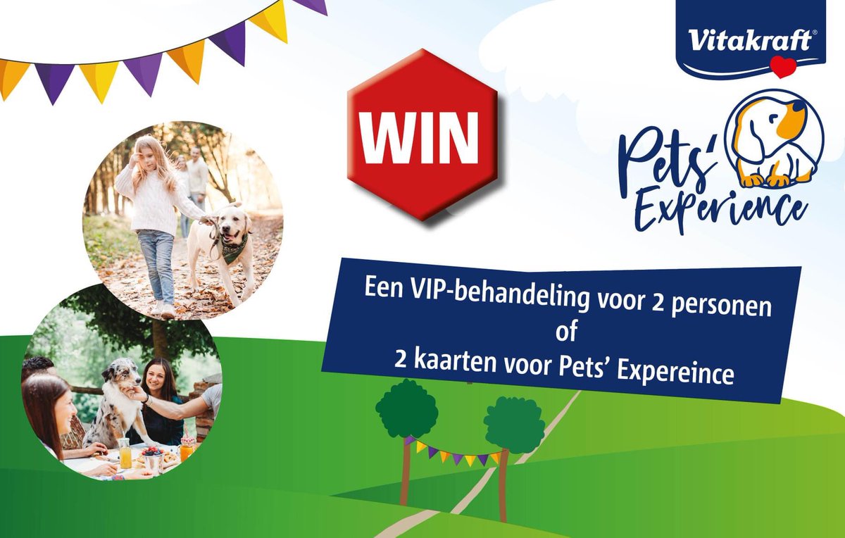 Hondenbaasjes opgelet!!! We hebben weer een te gekke winactie bij DoggyDating 😃😃😃 #vipbehandeling #PetsExperience  #vitakraft
