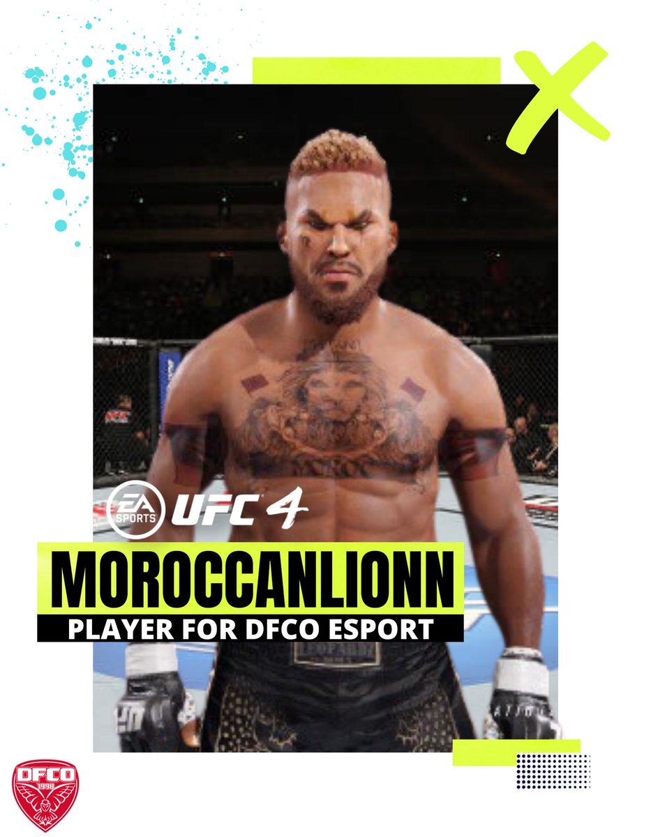 DFCO_Esport's tweet photo. 📝ANNONCE

Nous avons le plaisir d’annoncer le recrutement de notre 2eme combattant UFC @MOROCCANLIONN.

Ce joueur doté d’une expérience et d’un niveau incroyable, va faire mal dans cette ligue.

WELCOME MOROCAN 🥊

#TEAMDFCO🔴⚫️ https://t.co/DWe5r86t26