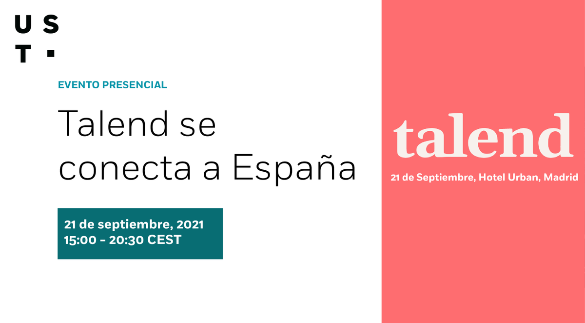 ¡Te invitamos el próximo martes 21 al evento "Talend se conecta a España" organizado por <a href="/Talend/">life</a>! Descubre cómo esta herramienta está generando soluciones alrededor del mundo y cuál será el futuro en las estrategias de #datos.

¡Las plazas son limitadas!→ bit.ly/3hAqiri