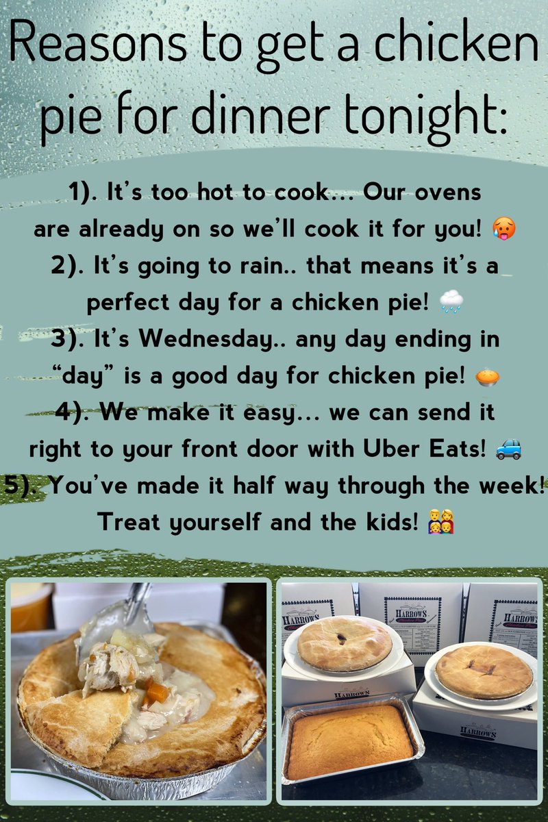 Harrows Chicken Pies (@harrowspies) on Twitter photo 
