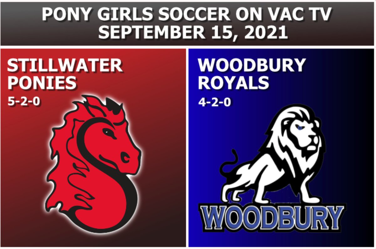 We are hitting the pitch tonight! Stillwater battles Woodbury . Catch the Boys game at 5 and the Girls at 7 on Xfinity Channel 15 locally and streaming online at vactv.org/live