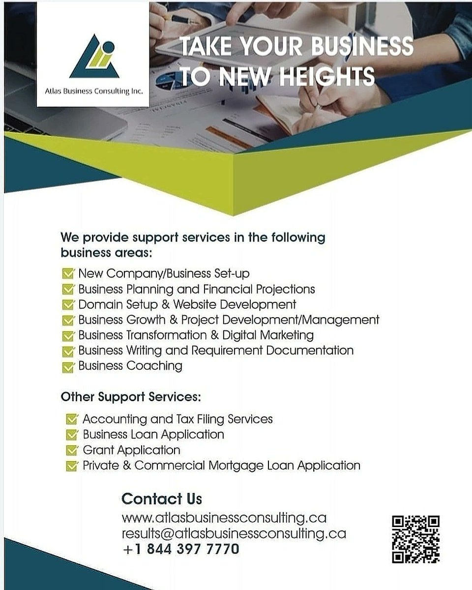abc_advisors's tweet photo. Let Atlas Business Consulting help you develop that business plan you have been working on...give us a call on 1-844-397-7770 or send us an email results@atlasbusinessconsulting.ca for more information. https://t.co/clvC226nPI