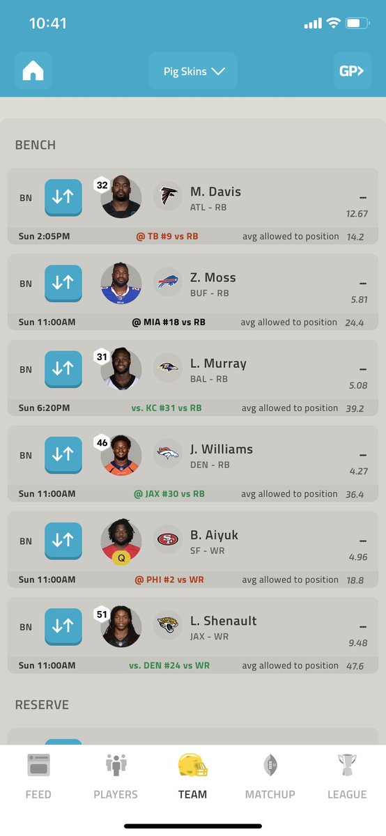 trenzel19's tweet photo. @NFLFantasy #setmylineup half PPR https://t.co/xVDj7YOSh9