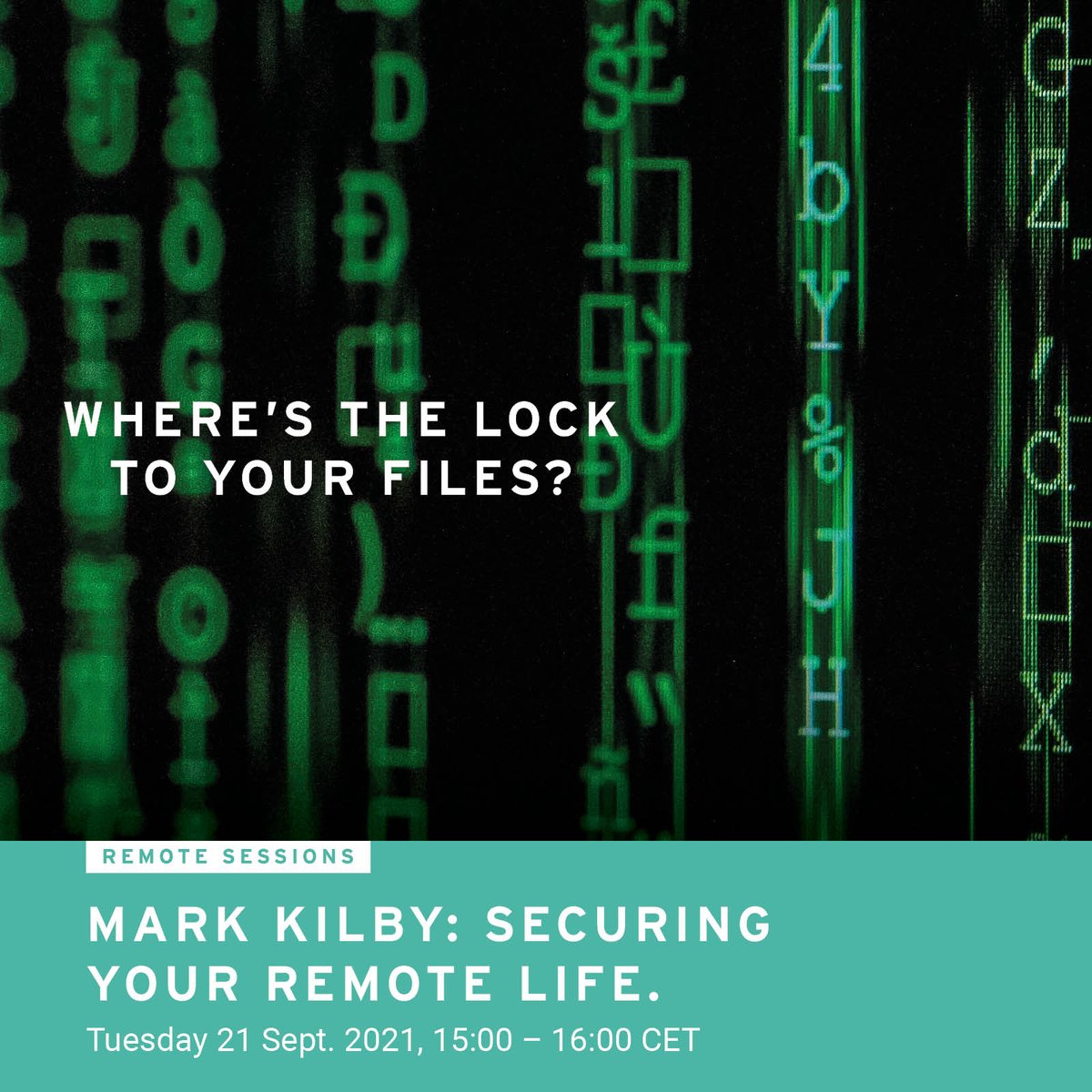 You can trust us. Where's the lock to your private files? Join expert Mark Kilby to walk through your cybersecurity systems and ensure that you are safe from any intrusions. There'll also be time for questions about who we are at the end of the session! remotelab.io/remote-session…