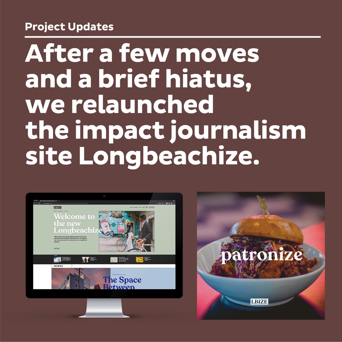 CityFabrick's tweet image. After a few moves and a brief hiatus, we relaunched the impact journalism site @LONGBEACHIZE! The site was first created over a decade ago by our Senior Designer, Baktaash Sorkhabi, as a personal blog that celebrated the bike culture of Long Beach. #longbeach #journalism