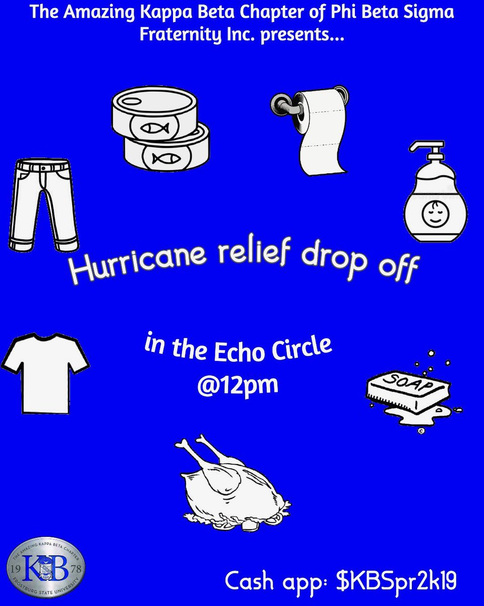 Come see us on friday in the echo circle and make sure you bring any sort of clothing or supplies you DO NOT need!  See you there! 🤘🏾
