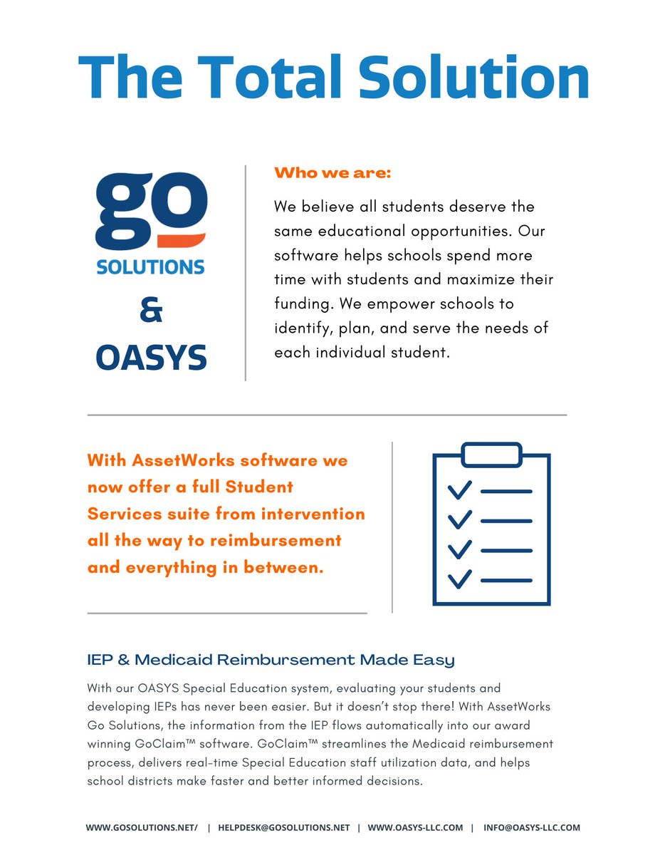 What can we do to help your district? By bringing you the total solution, we have you covered from intervention all the way to reimbursement and everything in between!