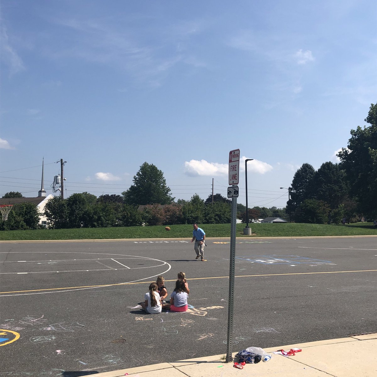 CookeG101's tweet photo. When your Assistant Principal is a kid at heart! Thanks for playing Mr. Johnson! 🏈🏈 @CookeCardinalAP @CookeCardinal https://t.co/o3nHIsLjVL