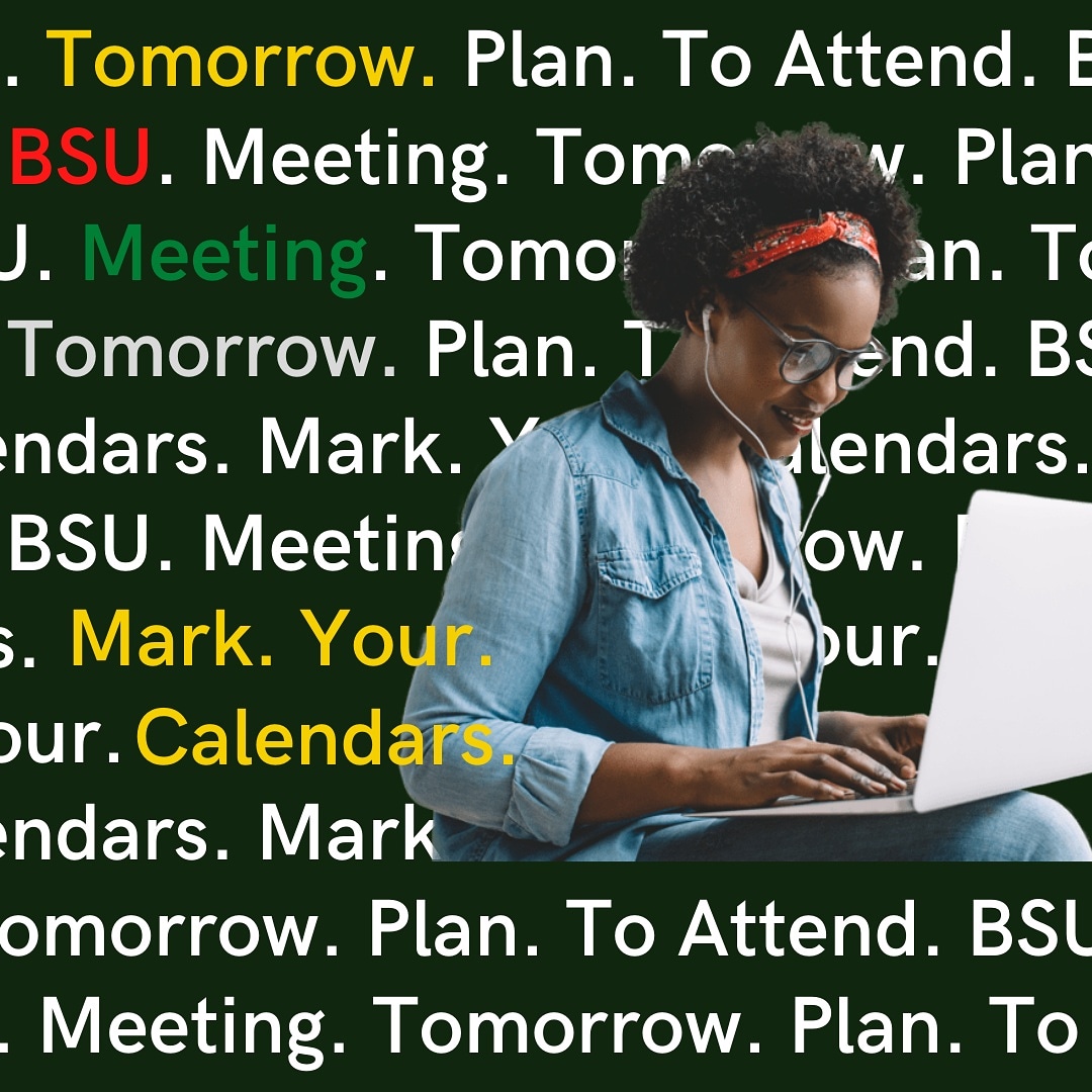 TheTHSBSU's tweet photo. BSU MEETING TOMORROW, THURSDAY, 9/16 in room D109! Officer elections to be held! Come let your voice be heard through your vote! Pay your $30 dues and receive lots of news and information about upcoming events! #ItsAboutCultureNotColor #TigerPride365 https://t.co/2ds36bAN19