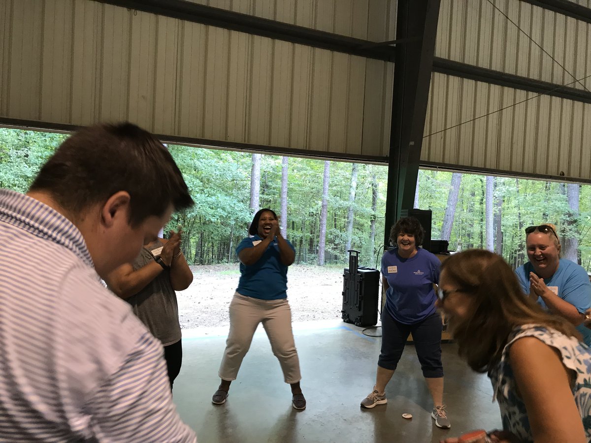 FlowCircus's tweet image. Today we kicked of the Leadership Wake Forest program for @WF_Chamber at @campkanata 

Most in this group didn&apos;t know each other at the beginning of the morning. They&apos;ll be spending 1 day a month together for the next 9 months. I think we got them off to a good start 🙂