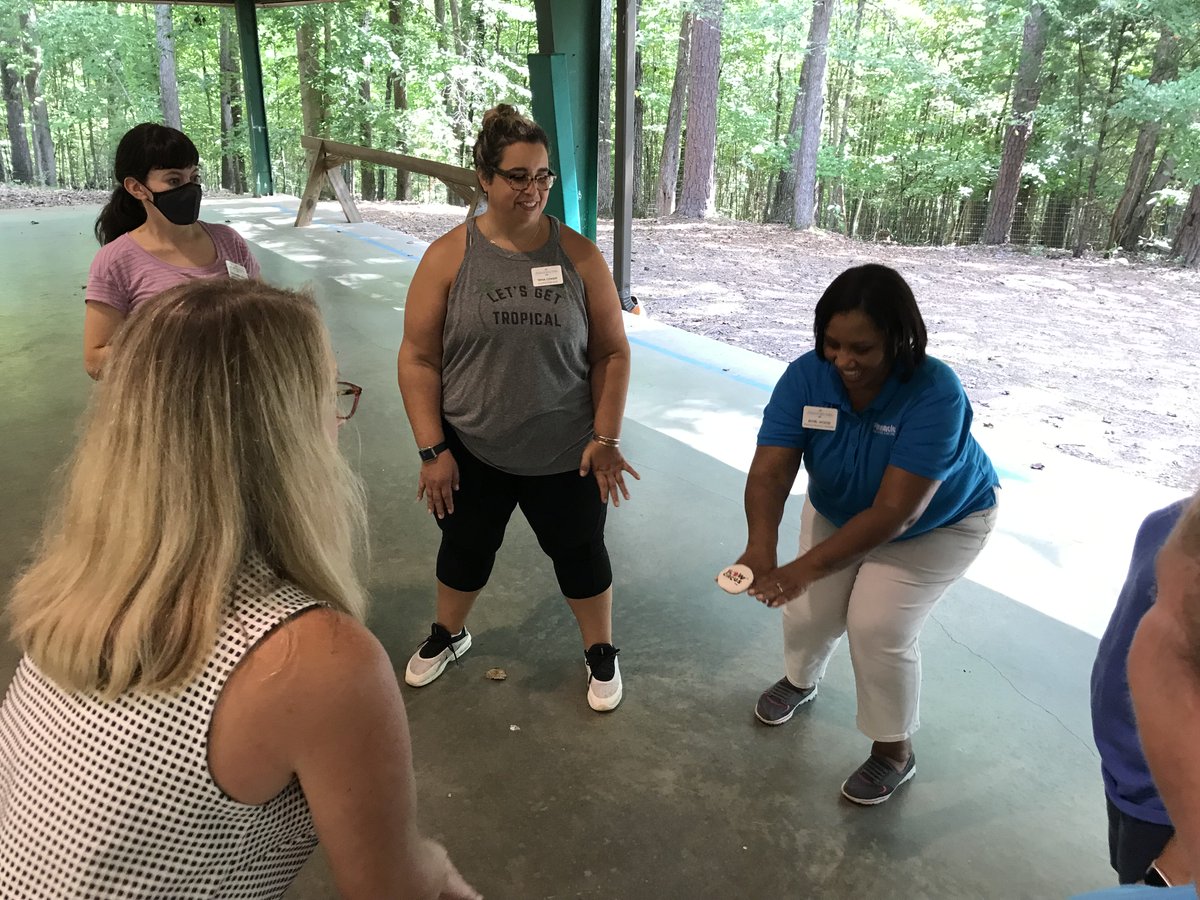 FlowCircus's tweet image. Today we kicked of the Leadership Wake Forest program for @WF_Chamber at @campkanata 

Most in this group didn&apos;t know each other at the beginning of the morning. They&apos;ll be spending 1 day a month together for the next 9 months. I think we got them off to a good start 🙂