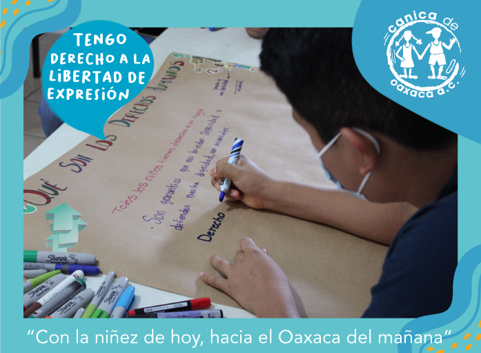 canicadeoaxaca's tweet image. Es tarea de todas y todos que las niñas y niños conozcan y hagan #valer sus #derechos. 
"Los derechos es algo que todos tenemos y nadie puede quitárnoslo" Adrián participante del programa.