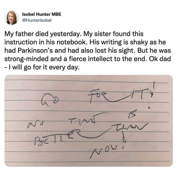 I'd get it framed or tattooed😍
Via 📸 hunterlsobel
#inspirational #1Dad #thedaddest