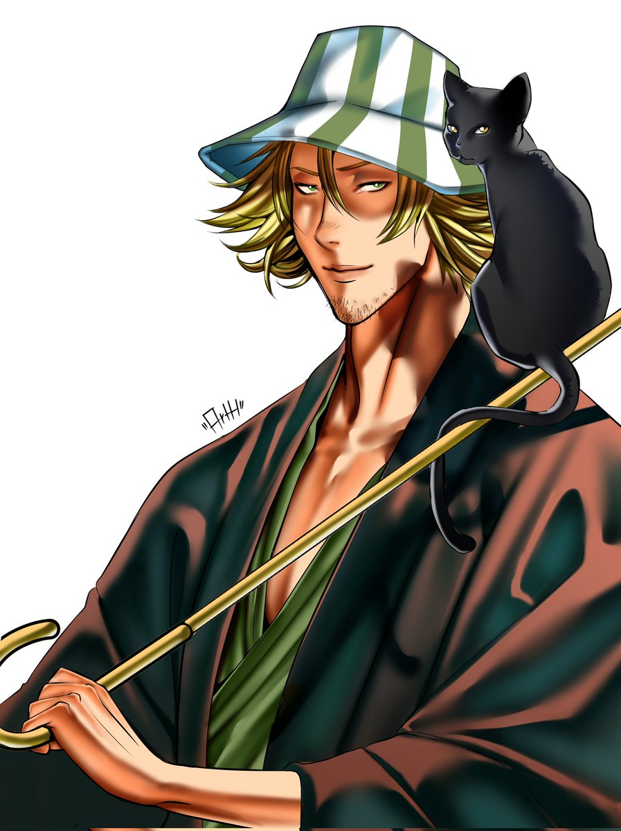 #BLEACH 
Finally finished!
My favorites !

(I thought of illustrating the Urahara bankai, but...)